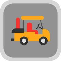 Golf cart Vector Icon Design