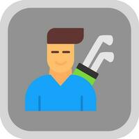 Golfer Vector Icon Design