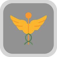 Caduceus Vector Icon Design