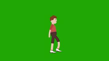 Boy Walk Cycle video