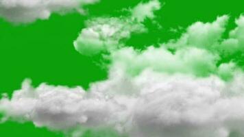 nubes verde pantalla video