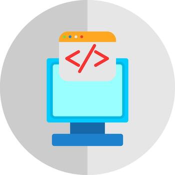 diseño de icono de vector de programación web