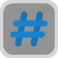 Hash tag Vector Icon Design