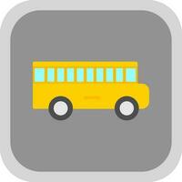 colegio autobús vector icono diseño