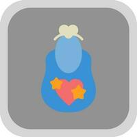 Baby bib Vector Icon Design