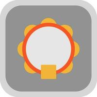 Tambourine Vector Icon Design