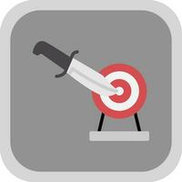 Knife throwing Vector Icon Design