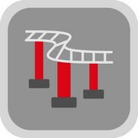 Roller coaster Vector Icon Design