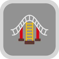 Roller coaster Vector Icon Design