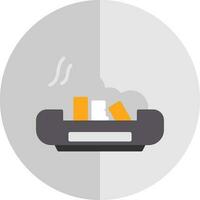 Ashtray Vector Icon Design