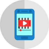 diseño de icono de vector de vídeo