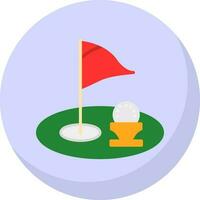 Golf hole Vector Icon Design