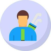 Golfer Vector Icon Design