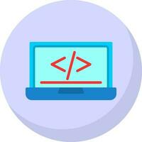 code programming Vector Icon Design