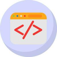 Web coding Vector Icon Design