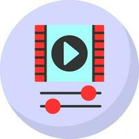 diseño de icono de vector de vídeo