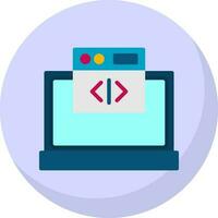 Web coding Vector Icon Design