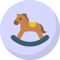 Rocking horse Vector Icon Design