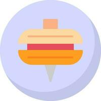 Spinning top Vector Icon Design