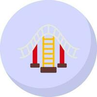 Roller coaster Vector Icon Design