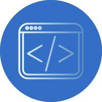 Web coding Vector Icon Design