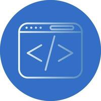 Web coding Vector Icon Design