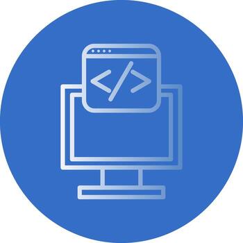 diseño de icono de vector de programación web