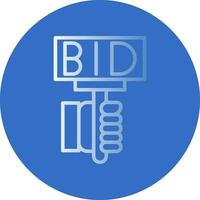 Bid Vector Icon Design