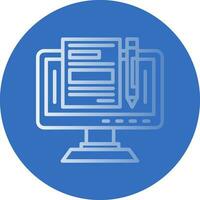Blogger Vector Icon Design