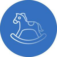 Rocking horse Vector Icon Design