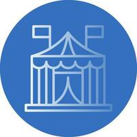 Circus tent Vector Icon Design