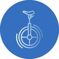 Unicycle Vector Icon Design