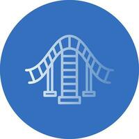 Roller coaster Vector Icon Design