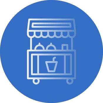 Food stand Vector Icon Design