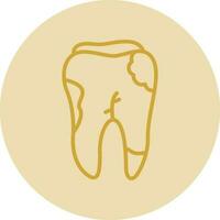 Caries Vector Icon Design