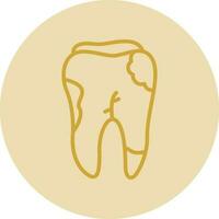 Caries Vector Icon Design