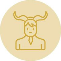 Satyr Vector Icon Design