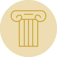 Ancient pillar Vector Icon Design