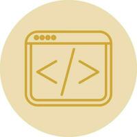 Web coding Vector Icon Design