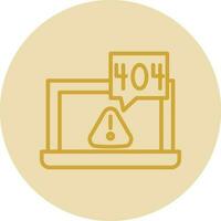 404 error Vector Icon Design