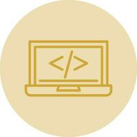 code programming Vector Icon Design