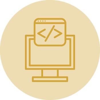 diseño de icono de vector de programación web
