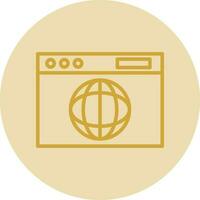 Web browser Vector Icon Design