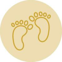 Footprint Vector Icon Design