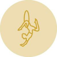 Trapeze artist Vector Icon Design