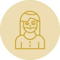 Bearded woman Vector Icon Design