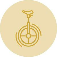 Unicycle Vector Icon Design