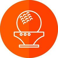 diseño de icono de vector de pelota de golf