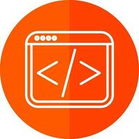 Web coding Vector Icon Design