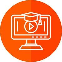 Education video Vector Icon Design